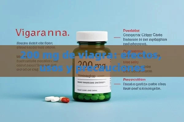 200 mg de viagra: efectos, usos y precauciones