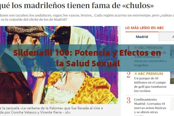 Sildenafil 100: Potencia y Efectos en la Salud Sexual