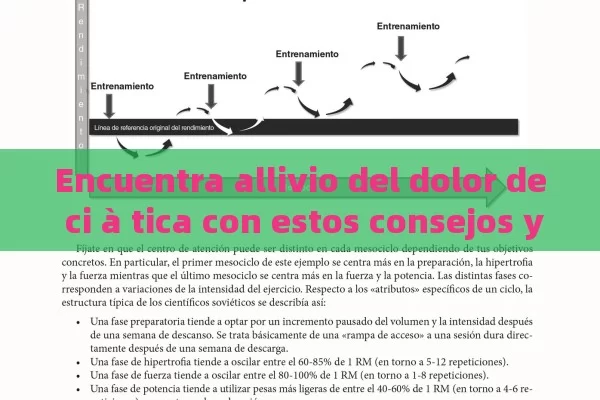 Encuentra allivio del dolor de ci à tica con estos consejos y tratamientos efectivos .
