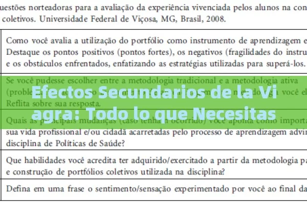 Efectos Secundarios de la Viagra: Todo lo que Necesitas Saber para Tomar una Decisión Informada
